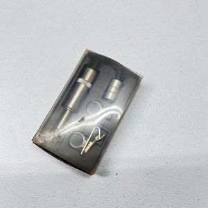 Realistic 33-1056A Condenser Microphone 600Ω Tie-Pin Lapel-Clip 1/4-1/8" Adapter